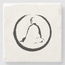 Zen Buddha Meditating stone Underlägg