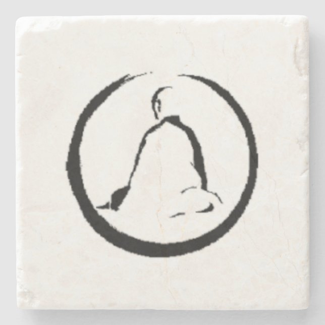 Zen Buddha Meditating stone Underlägg (Framsidan)