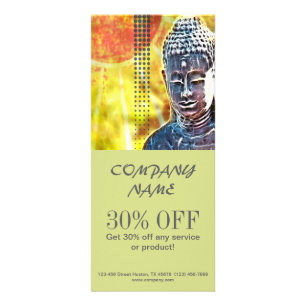 Zen buddha meditation Yoga Massage Therapist Reklamkort