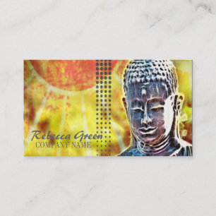 Zen buddha meditation Yoga Massage Therapist Visitkort