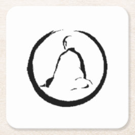 Zen Buddha mediterande pappersunderlägg Underlägg Papper Kvadrat