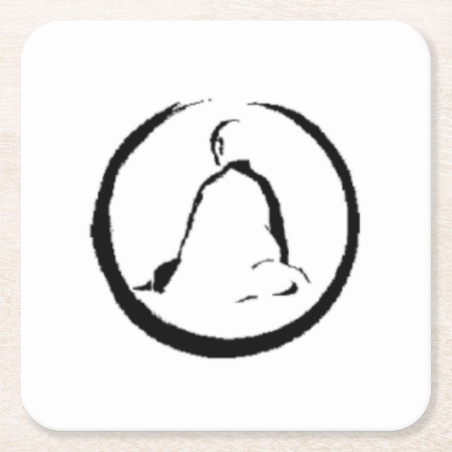 Zen Buddha mediterande pappersunderlägg Underlägg Papper Kvadrat (Framsidan)