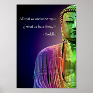 Zen Buddha-offerten Inspirational Andlig Poster