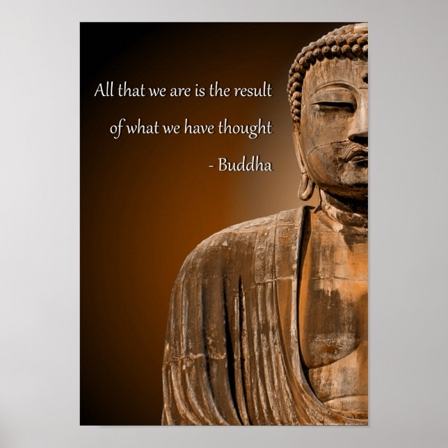 Zen Buddha-offerten Inspirational Andlig Poster (Framsidan)