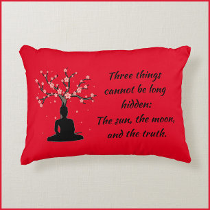 Zen Buddha Truth Proverb-citat Prydnadskudde