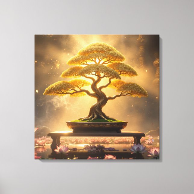 ZEN BUDDHISM - BONSAITRÄD - CANVASTRYCK (Framsida)