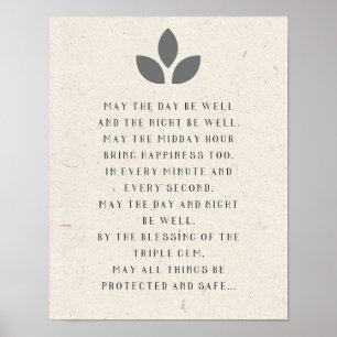Zen Buddhism, frusen talesman, konsttryckt nedladd Poster