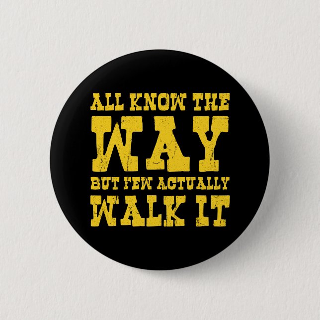 Zen Buddhism Spaghetti Western Stil Button Knapp (Framsida)