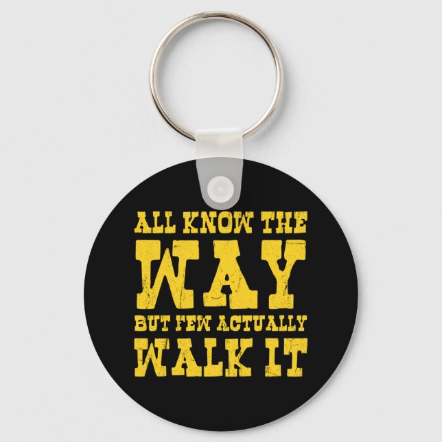 Zen Buddhism Spaghetti Westerna nyckelkedjan Stil Nyckelring (Framsida)