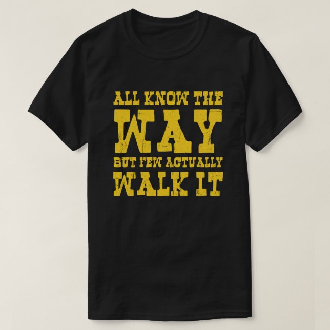 Zen Buddhism Spaghetti Westerna Stil T-Shirt (Design framsida)