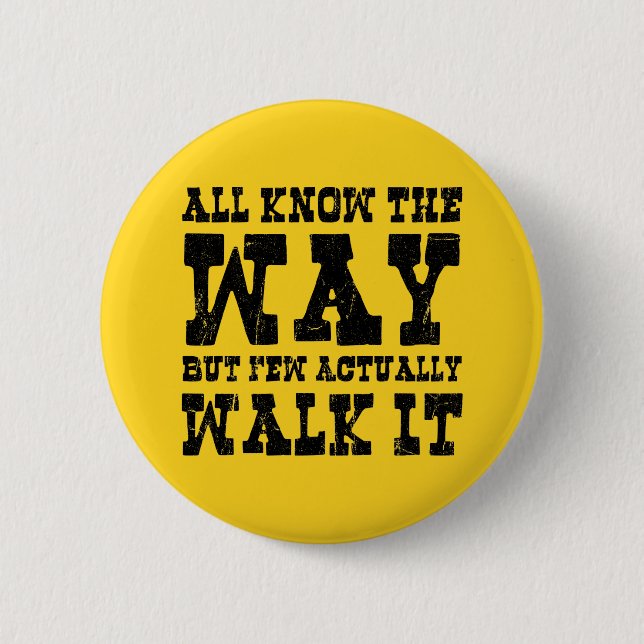 Zen Buddhism Spaghetti Westernare Stil Knapp (Framsida)