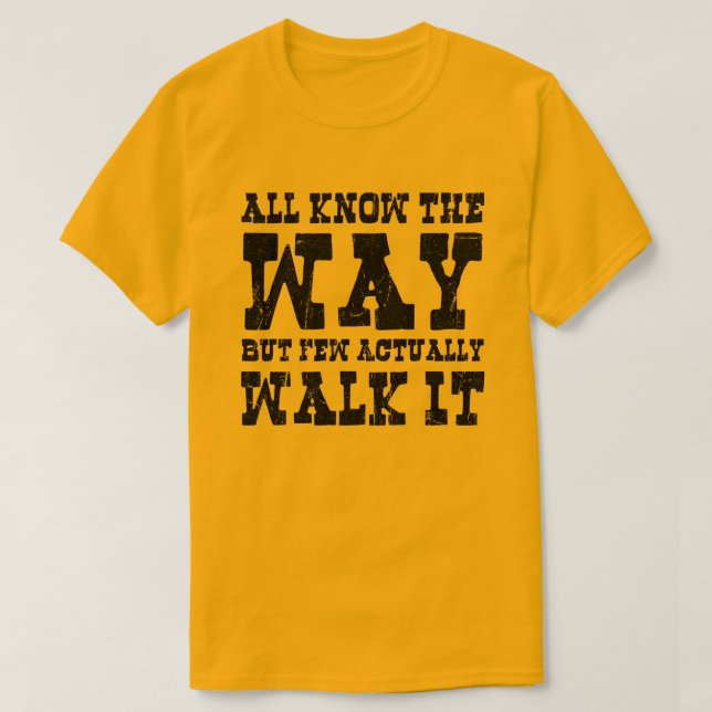 Zen Buddhism Spaghetti Westernare Stil T Shirt (Design framsida)