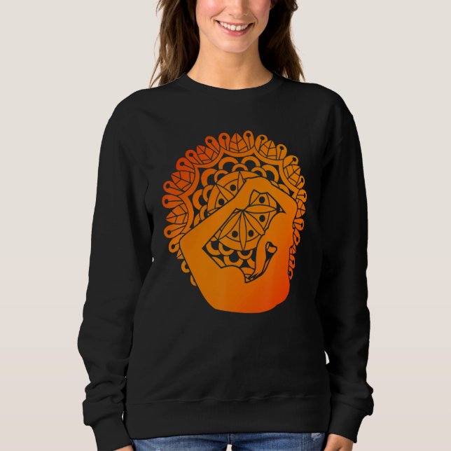 Zen Buddhism Spiritual Mediation Mandala Yoga T Shirt (Framsida)
