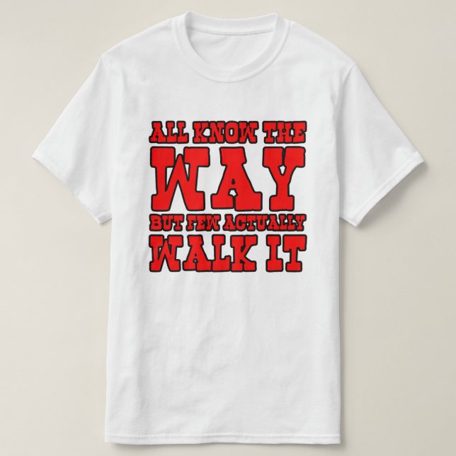 Zen Buddhism Westerna Stil Tee Shirt (Design framsida)