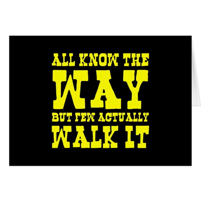 Zen Buddhism Westernt Stil-hälsningskort Hälsningskort (Framsidan Horizontal)