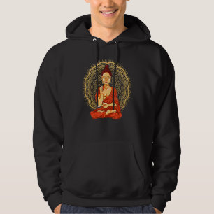 Zen Buddhist Buddhism Andlig Meditation Mandala Hoodie