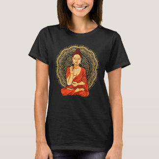 Zen Buddhist Buddhism Andlig Meditation Mandala T Shirt