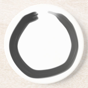 Zen Buddhist Enso Circle Underlägg Sandsten