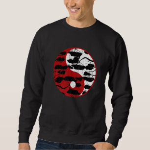 Zen Buddhist japansk Culture Yin Yang Gardener Bo Lång Ärmad Tröja