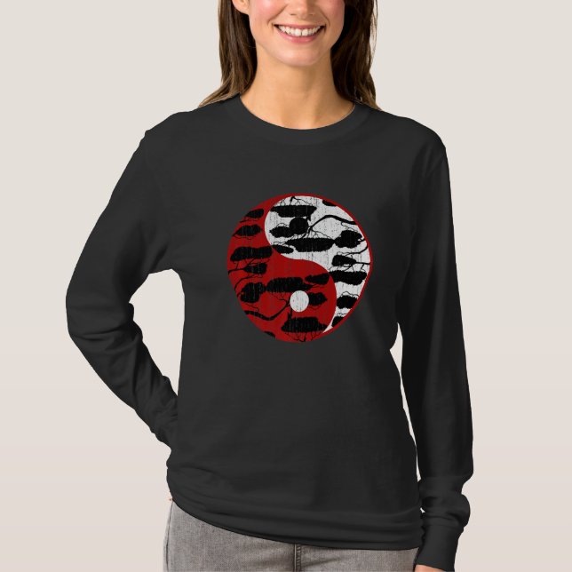 Zen Buddhist japansk Culture Yin Yang Gardener Bo T Shirt (Framsida)