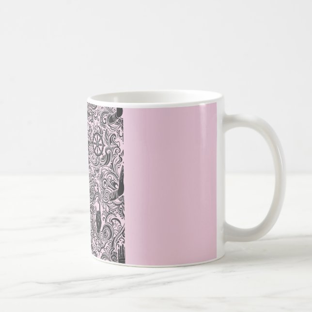 Zen Buddhist Mudras Hand Gestures Graphic Cup Kaffemugg (Höger)