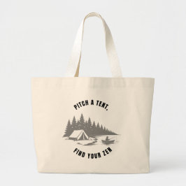 Zen Camper Badge Jumbo Tygkasse