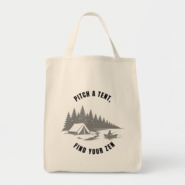 Zen Camper Badge Tygkasse (Framsidan)