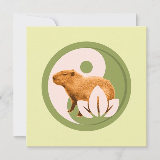Zen Capybara Yin Yang (Framsida)