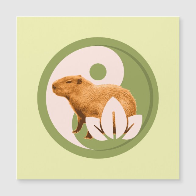Zen Capybara Yin Yang (Framsida)