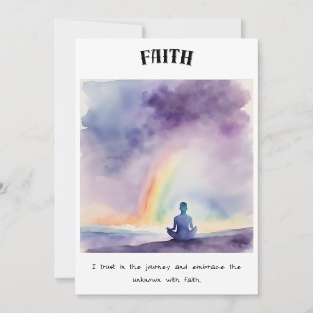 Zen Card: Förtroende för resan Julkort (Framsida)