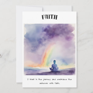 Zen Card: Förtroende för resan Julkort
