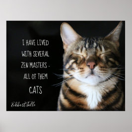 Zen Cat/ Cat-citat Poster