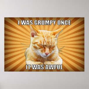 Zen Cat Poster