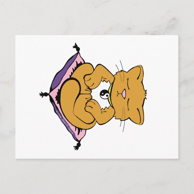 Zen Cat Vykort (Framsida)