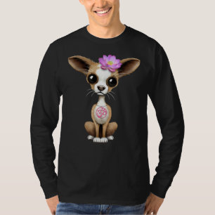 Zen Chihuahua mariy with Rosa Yoga om symbol mbol T Shirt