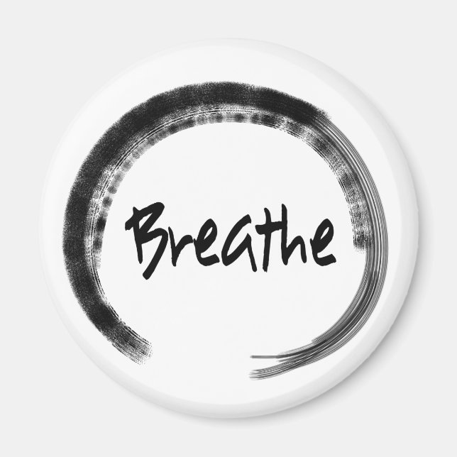 Zen Circle - Breathe - Magnet - Yoga Party favors (Framsidan)
