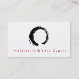 Zen Circle Enso Yoga Instructor and Life Coach Visitkort