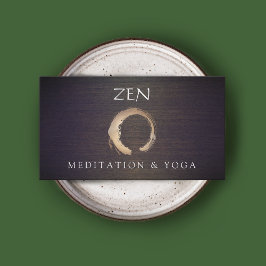 Zen Circle Enso Yoga Instructor och Meditation Visitkort