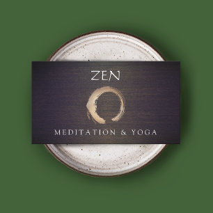 Zen Circle Enso Yoga Instructor och Meditation Visitkort