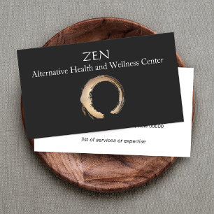 Zen Circle Enso Yoga och Meditation Buddhist 3 Visitkort