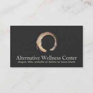 Zen Circle Enso Yoga och Meditation Buddhist 3 Visitkort