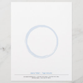 ZEN CIRCLE i HIMMEL BLUE Letterhead Brevhuvud