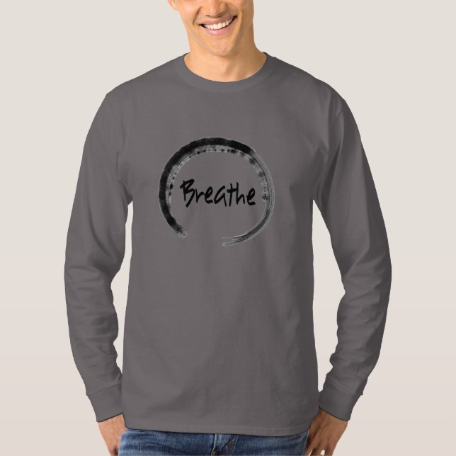 Zen Circle - Inspirational Yoga Shirts för manar Tee Shirt (Framsida)