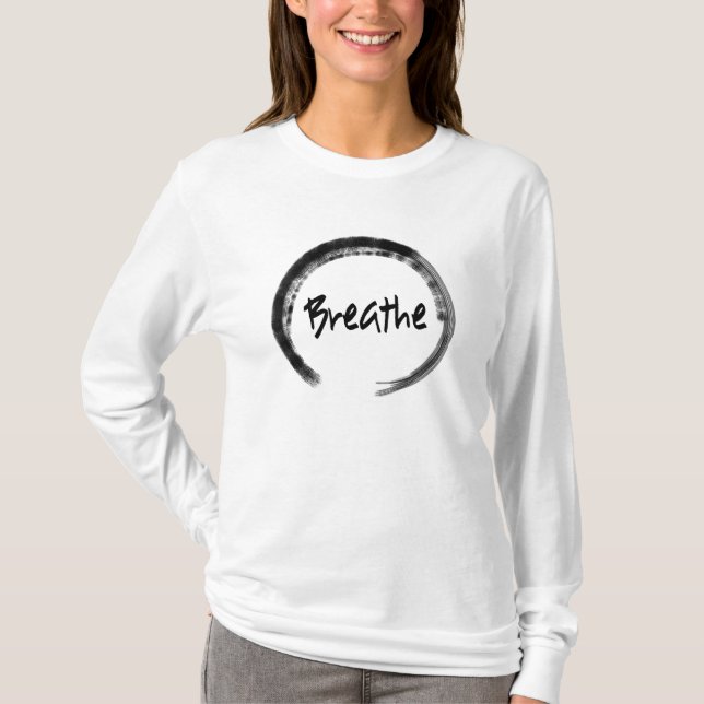 Zen Circle - inspirerande Yoga-skepp för henne Tee Shirt (Framsida)