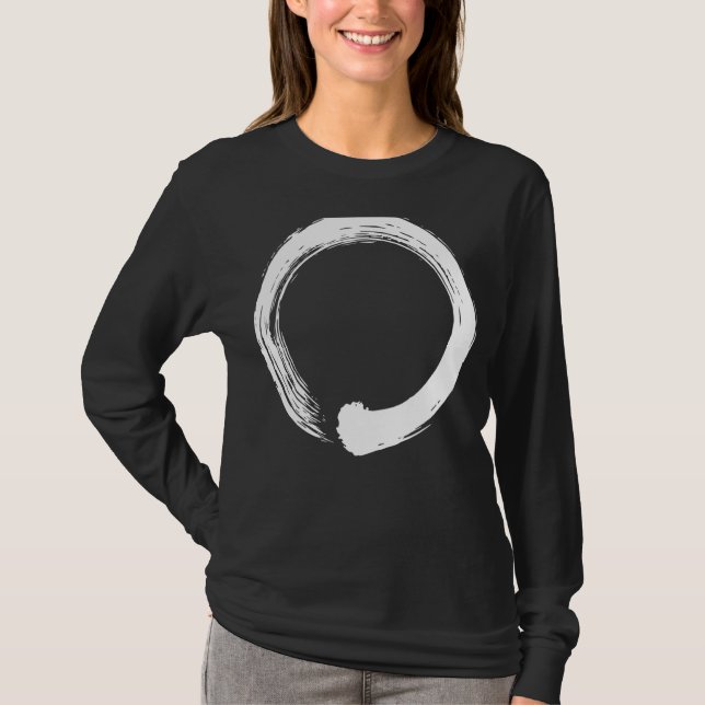 Zen Circle Meditation Workout Exercise Yoga T Shirt (Framsida)