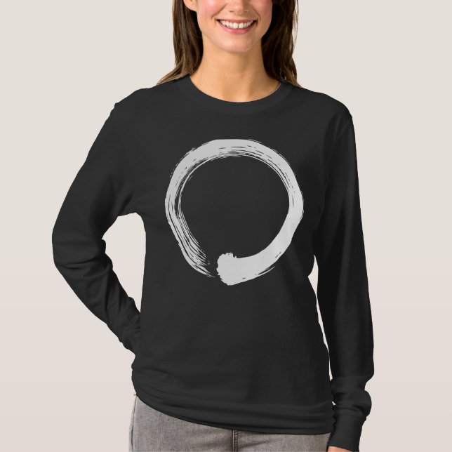 Zen Circle Meditation Workout Yoga Älskare T Shirt (Framsida)
