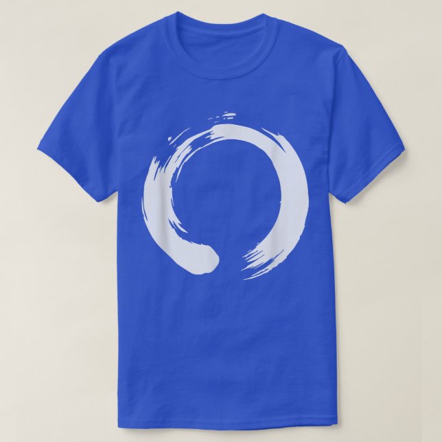 Zen Circle Push Stroke for Yoga and Meditation T Shirt (Design framsida)
