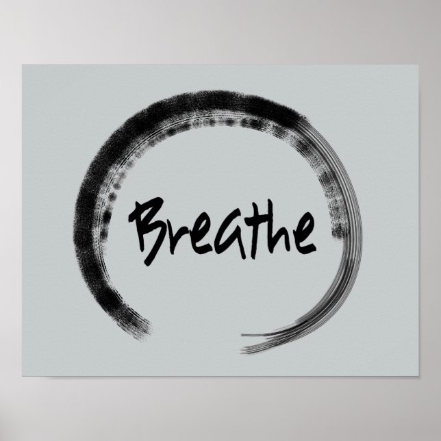 Zen Circle - Zen Art Prints - Yoga Poster (Framsidan)