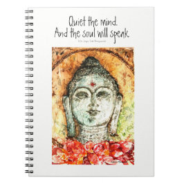 Zen-citat Buddha Akvarellkonst Spiralanteckningsbo Anteckningsbok Med Spiral