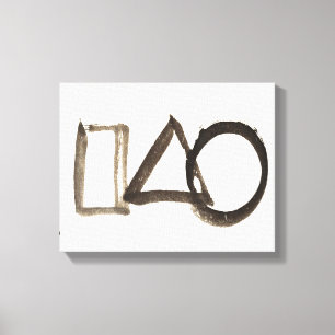 Zen Classics - Gibon Sengai - Circle, Triangle Canvastryck